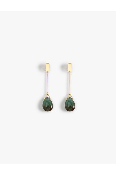 Koton Steel Drop Earrings - Dangle Design