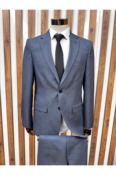HÜRMEN Light Blue Jacket Trousers Classic Suit