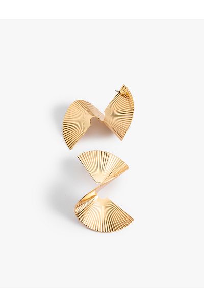 Koton Steel Abstract Earrings