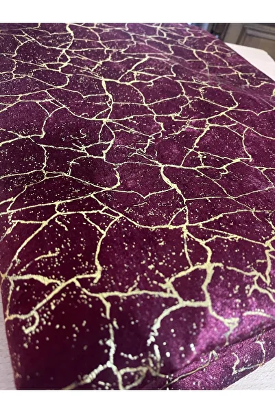 Tekstilsa Burgundy New Model Sofa Bed Cover with Sponge and Veins, 1 Piece