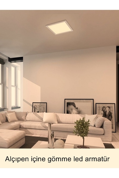 Gökyüzü Panel وحدة إنارة LED مجوفة بإضاءة نهارية 4000 ك - لوحة LED 60 × 60، سقف جصي و 60 وات
