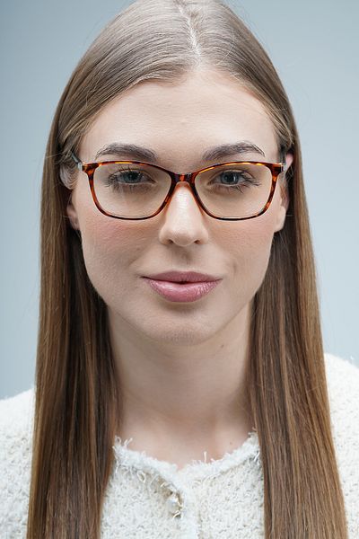 LOOKUP NEW Roger Leopard Pattern - Unisex Black Clear Blue Cat Eye Tr90 Glasses