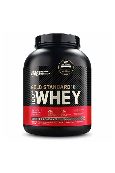 Optimum Nutrition - Gold Standard 100% Whey Protein Double Rich Chocolate - 5 Lbs