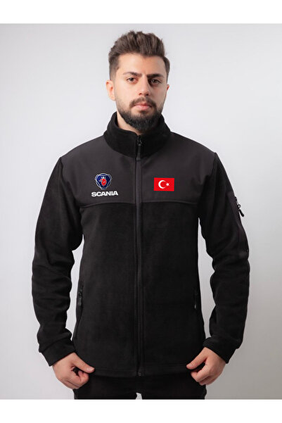 FROOY Scania Logo Printed Turkish Flag Fleece