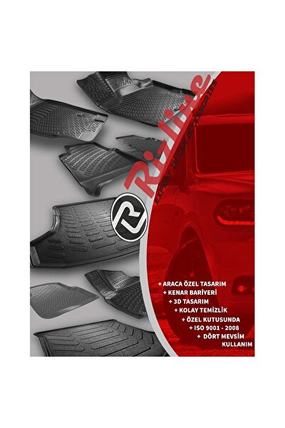 Rizline Fiat Doblo 2015 2016 2017 2018 2019 3d Havuzlu Paspas Araca Özel