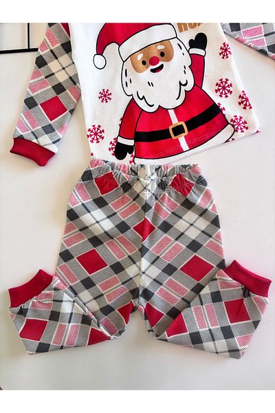 cacobutik Children's Christmas Theme Santa Claus Printed Pajamas Set