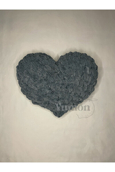 Alize Hand Knitted Puffy Heart Pillow