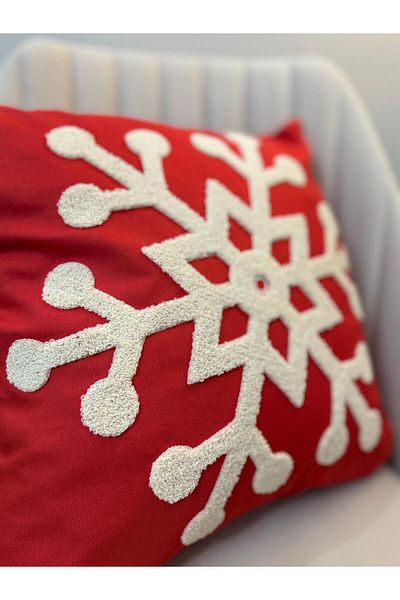 ŞENER HOME Decorative Punch Throw Pillow Cover