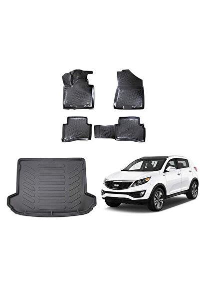 Rizline Kia Sportage 3d Paspas + 3d Bagaj Havuzu 2016-2020 Arası Siyah Set