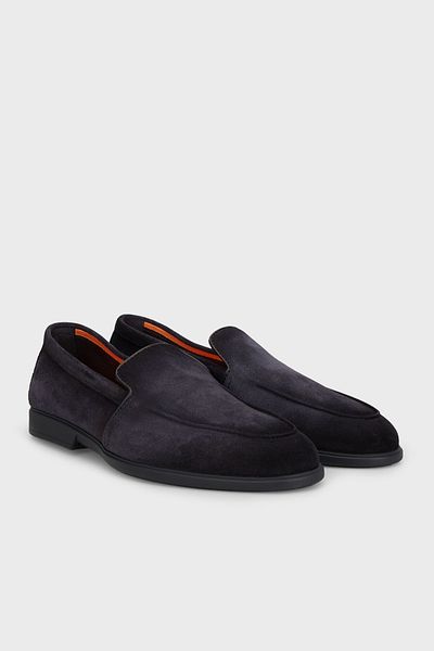 Santoni Men's Suede Loafer - Mgar18829Ootsrvru59