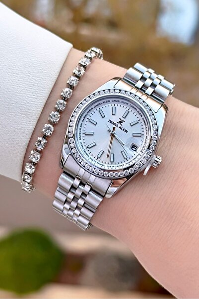 Daniel Klein Metalik Renk 2 Yıl Garantili Kadın Kol Saati ve Bileklik