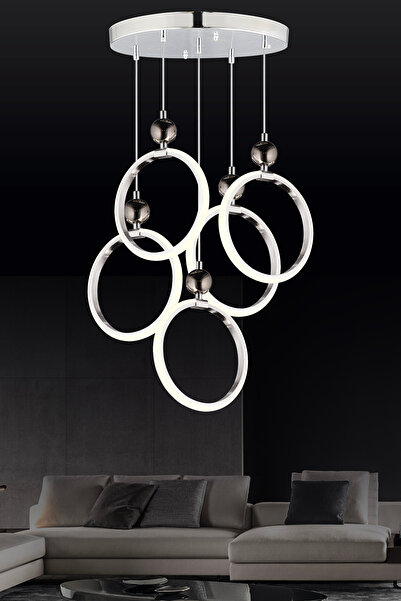 bordolux Ld 073 5 Model Krom 3 Renkli Salon Ve Oturma Odası Için Ideal Alümin...