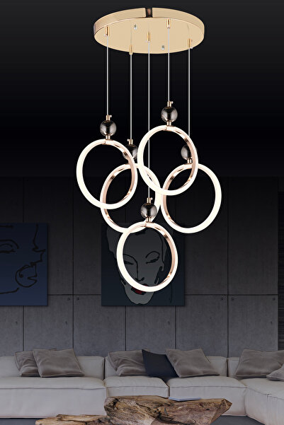 bordolux Ld 073 5 Model Gold 3 Renkli Salon Ve Oturma Odası Için Ideal Alümin...