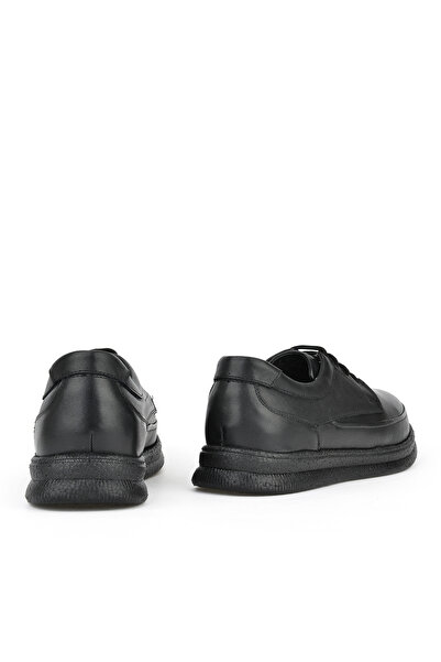 Ziya Чоловічі зручні черевики з натуральної шкіри - 14310ZCL04 Чорні