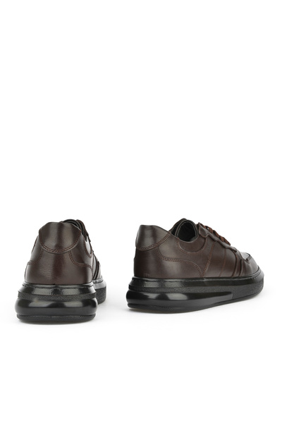 Ziya Ανδρικό Sneaker από γνήσιο δέρμα - 143423Z71 Καφέ