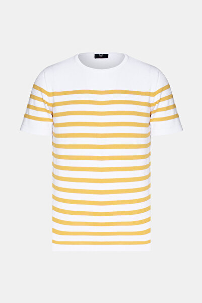 W Collection Mustard Crew Neck T-Shirt
