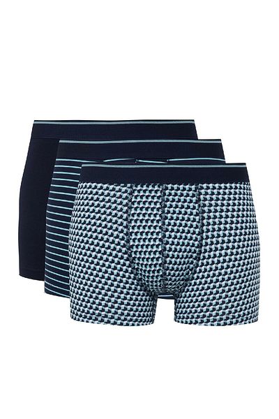 DeFacto C3848ax24wn Modell 3-teiliges bedrucktes Boxerset