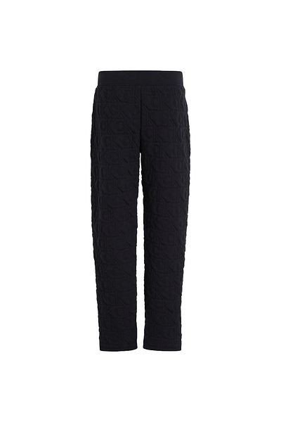 Calvin Klein Women's Elastic Waist Logo Relaxed Fit Black Sports Sweatpants 000Qs7268E-Ub1