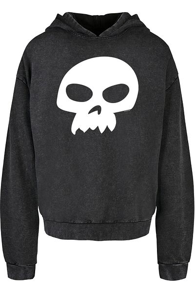 ABSOLUTE CULT Toy Story – Sids Totenkopf-Kapuzenpullover mit Acid-Waschung