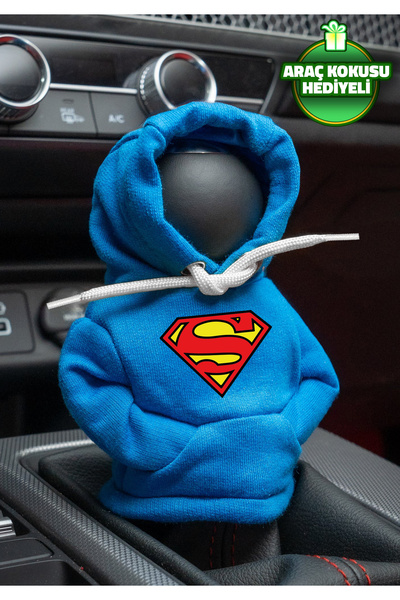 Freeyez Superman Mavi Vites Hoodie Araç Vites Kıyafeti Vites Poları Oto Akses...