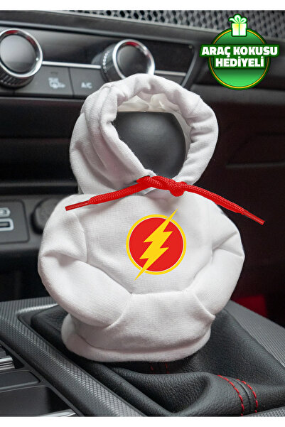 Freeyez Dc Comics Flash White Gear Shift Hoodie Car Gear Shift Outfit Shifter...