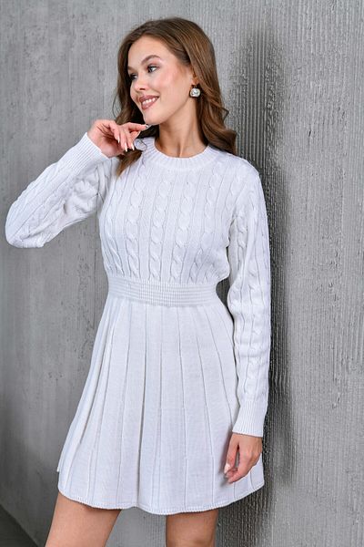 FLEX FASHION Μίνι φόρεμα με πλεκτά μαλλιά