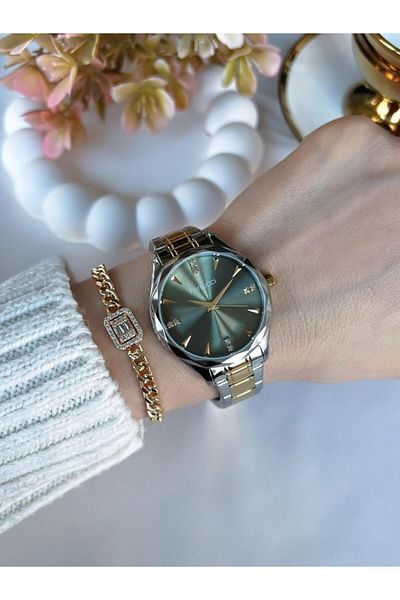 Ferrucci Green Tar Women's Wrist Watch Bracelet Special Series Steel Band Do Not Darkening Color Throw