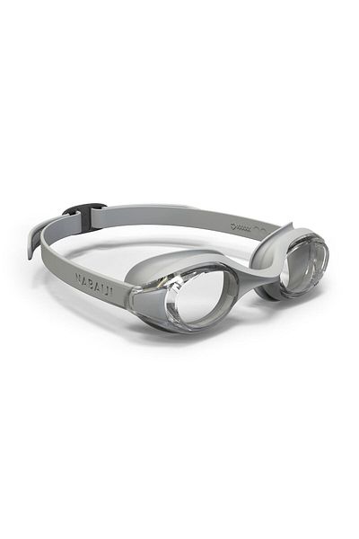 PushUpJump Swimming Goggles - Standard Size - Grey - Clear Glasses - Ready 9716Seri
