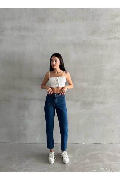 Butik Mom Jeans Pants Without Lycra