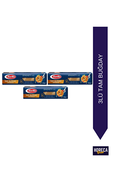 Barilla Integrale Spagetti Makarna (TAM BUĞDAY) 400 gr X 3 Adet