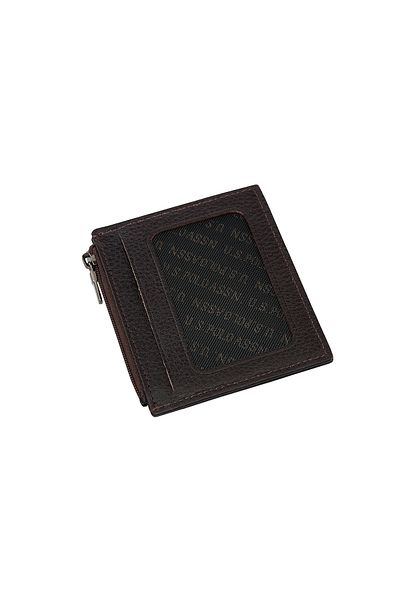 U.S. Polo Assn. Η.Π.Α. Polo Assn. 7657-7658-7659 Καφέ θήκη για πορτοφόλι από γνήσιο δέρμα