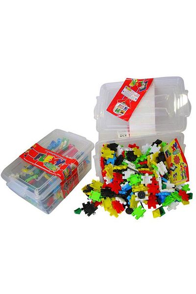 Tıfıl Toys 250 قطعة من الأوتاد المرنة - مع صندوق بلاستيكي