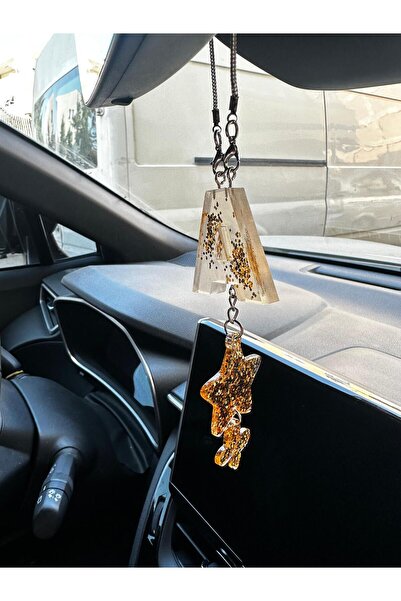 şirinco حرف A ذهبي اللون VIP نجمة وفراشة عنصر إيبوكسي مرآة الرؤية الخلفية زين...