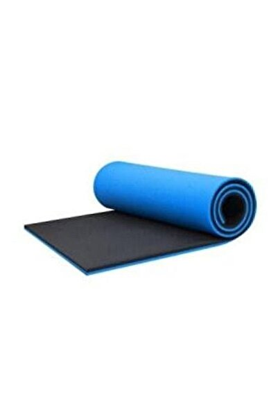 BMHOUSE Yıldız 16 Mm En Kalın Egzersiz Pilates Minderi Kamp Yoga Mat Çift Taraflı 180x60 Mavi-siyah