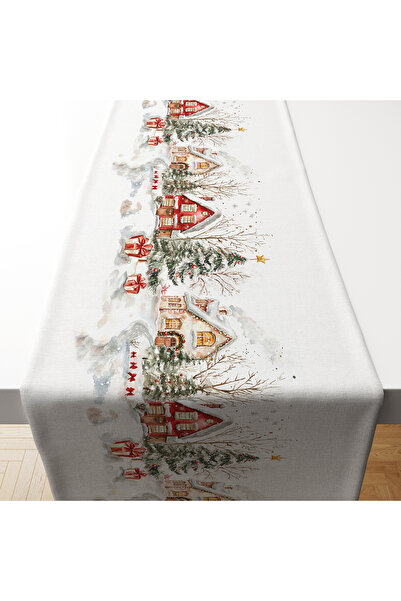 Tataroğlu Dijital Kumaş YILBAŞI KOLEKSİYONU-VİNTAGE YILBAŞI RUNNER TASARIM