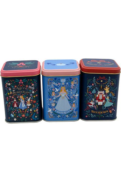 EVLE Erb25u8 Square Metal Storage Container 87x87x125 Set of 3 Tales