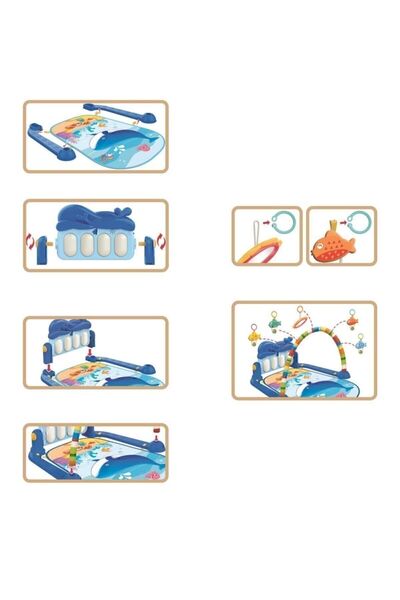 Drawline Whale Piano Play Mat 534Zseri