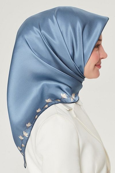 Armine Νέα σειρά Nostalgia Twill μεταξωτό μαντίλι 8553D-82 μονόχρωμο BABY BLUE