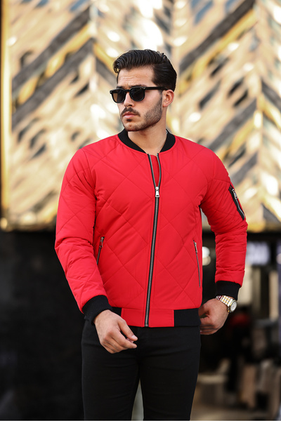 Boymen Men's College Coat Bomber Coat Winter Coat