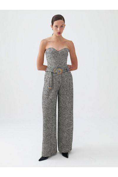 Nocturne Belted High Waist Trousers