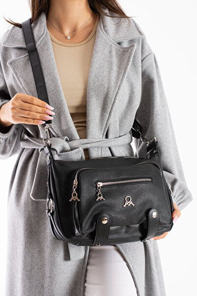 MEGA ÇANTA М'яка жіноча сумка через плече з декількома відділеннями