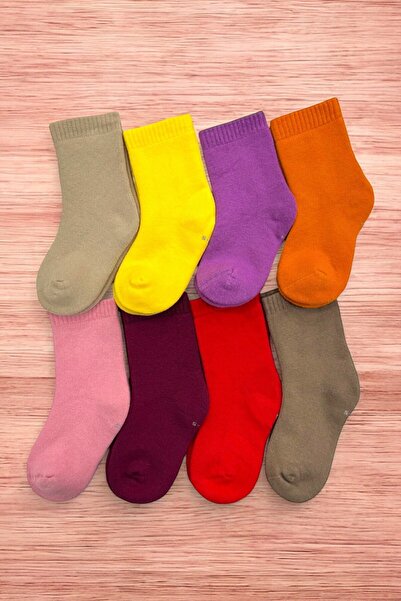 tibo 8 чифта безшевни зимни дебели хавлиени чорапи за момичета