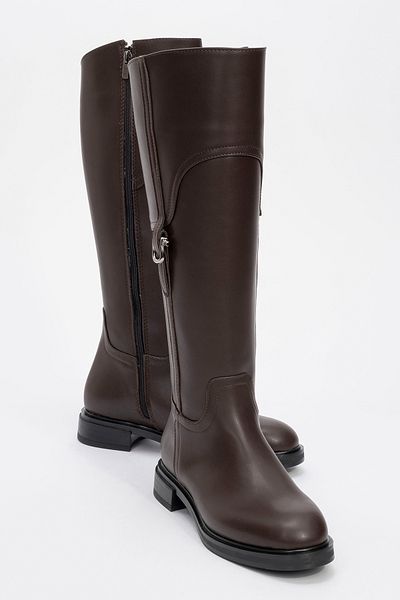LuviShoes حذاء ركوب الخيل نسائي بني من MICHEL