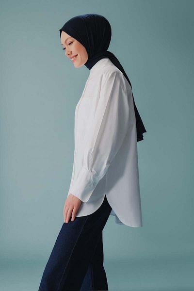 Armine Ecru Shirt - Ort3444 Model