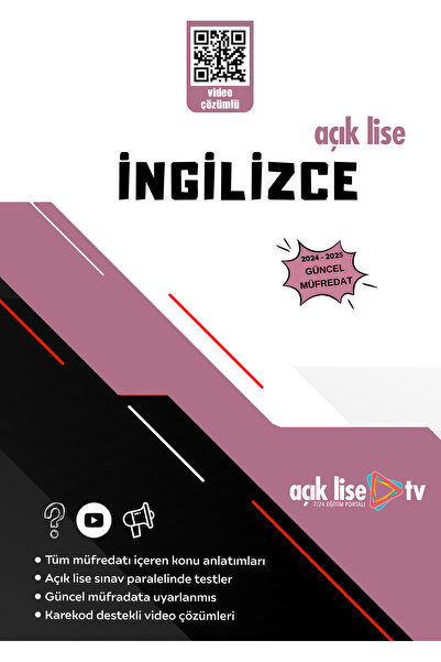 Açık Lise TV Açık Lise Ingilizce 2 - Konu Ve Soru - Güncel Müfredat