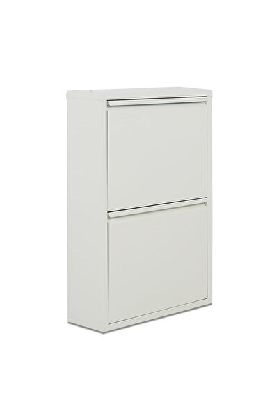 Alveon İki Raflı Metal Ayakkabılık | 2 Li Metal Ayakkabı Dolabı