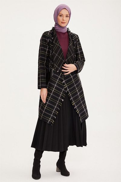 Armine Καρό πλεκτό Wear Out 22k5921 Navy Blue