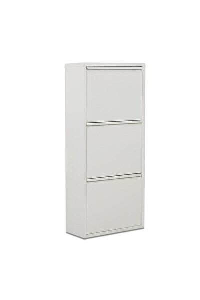 Alveon 3 Raflı Metal Ayakkabılık