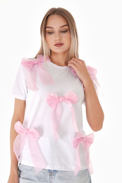 Pulli Collection Tricou cu fundita roz