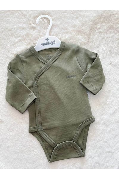 Bebengo Bu4022 Basic Tie Long Sleeve Bodysuit Pink